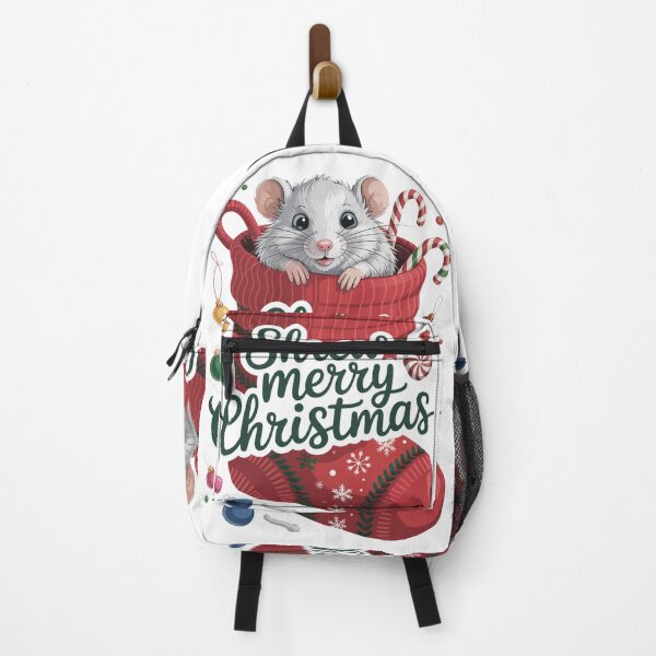 Item preview, Christmas happy new year Shrew  T-Shirt – Kawaii Holiday Mouse Design, Funny Winter Animal Tee, Cute Xmas Gift Idea for Kids & Adults designed and sold by kaka8888.