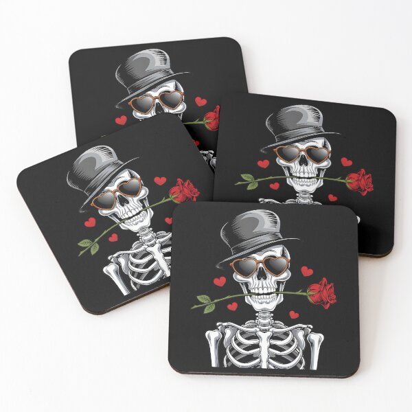 Item preview, Let Me Be Your Valentine's Day Skull And Roses - Horror designed and sold by DoraBlanche.