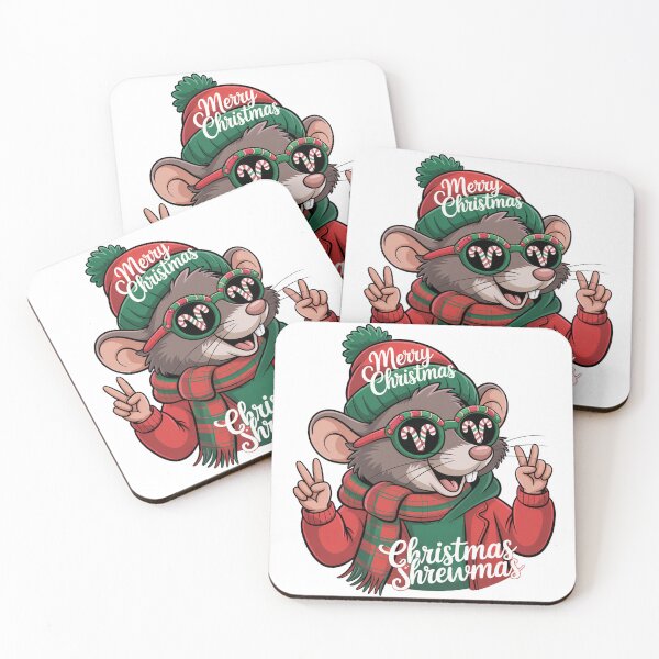 Item preview, Christmas happy new year Shrew  T-Shirt – Kawaii Holiday Mouse Design, Funny Winter Animal Tee, Cute Xmas Gift Idea for Kids & Adults designed and sold by kaka8888.