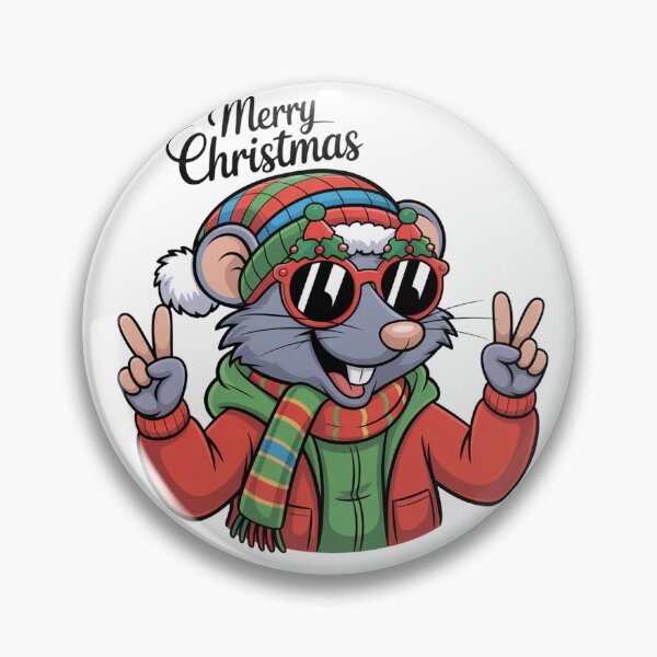 Item preview, Christmas happy new year Shrew  T-Shirt – Kawaii Holiday Mouse Design, Funny Winter Animal Tee, Cute Xmas Gift Idea for Kids & Adults designed and sold by kaka8888.