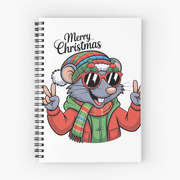 Item preview, Christmas happy new year Shrew  T-Shirt – Kawaii Holiday Mouse Design, Funny Winter Animal Tee, Cute Xmas Gift Idea for Kids & Adults designed and sold by kaka8888.