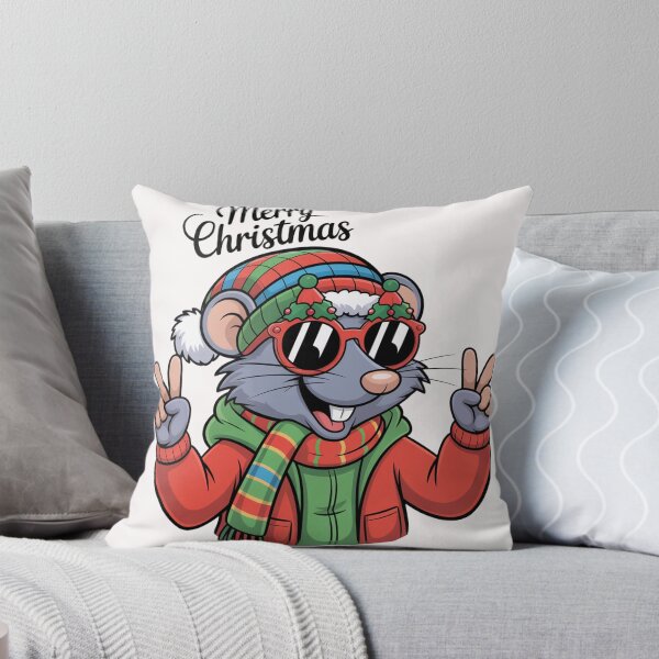 Item preview, Christmas happy new year Shrew  T-Shirt – Kawaii Holiday Mouse Design, Funny Winter Animal Tee, Cute Xmas Gift Idea for Kids & Adults designed and sold by kaka8888.