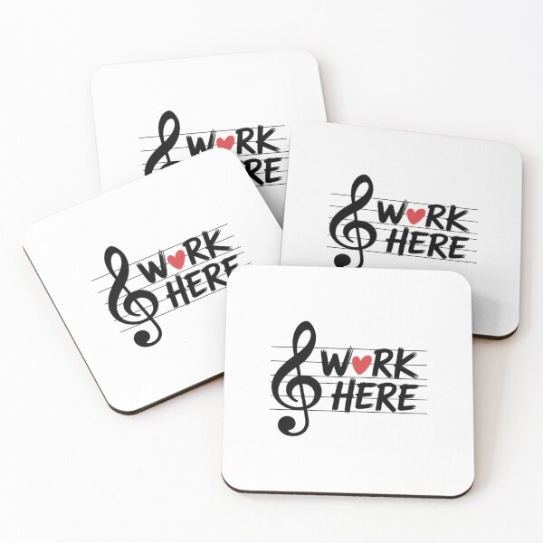 Item preview, I Work Here Music Staff Pun Fun Teacher Choir Band Director designed and sold by Rotasiin.