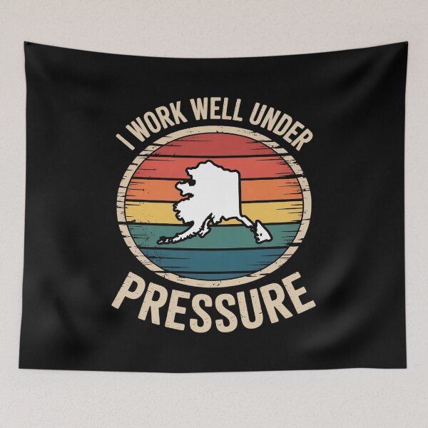 Item preview, I Work Well Pressure Distressed Scuba Diving Diver designed and sold by Rotasiin.