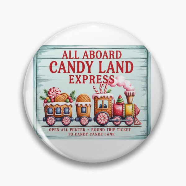 Item preview, Candy Land Express Christmas Train Illustration designed and sold by LunaPixelStudio.