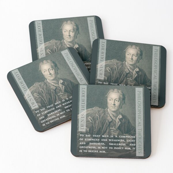 Item preview, Denis Diderot quote: To say that man is a compound of strength and weakness, light and darkness, smallness and greatness, is not to indict him, it is to define him. designed and sold by artbleed.