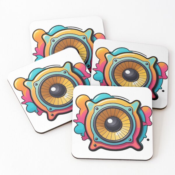 Item preview, Color Splash Speaker – Neon Music Vibes & Sound Energy Art designed and sold by JaaGo PopLab.