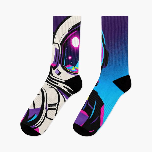 Item preview, Neon Astronaut Synthwave Art – Retro Space Explorer Vaporwave Poster designed and sold by AbstractAuraArt.
