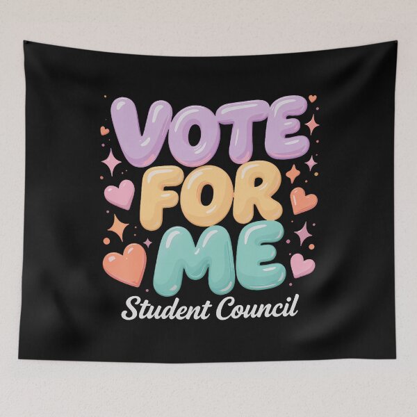 Item preview, Vote Me Student Council Vibes School Election Day designed and sold by TaraAnnie.