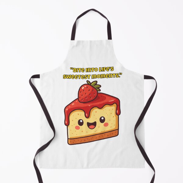 Item preview, Bite Into Life’s Sweetest Moments – Cute Strawberry Cheesecake Illustration designed and sold by Latitude 1°N.