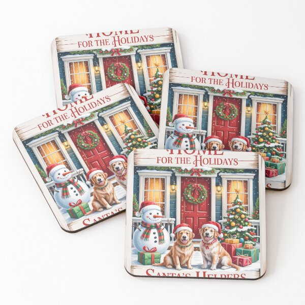 Item preview, Home for the Holidays Santa’s Helpers Christmas Illustration designed and sold by LunaPixelStudio.