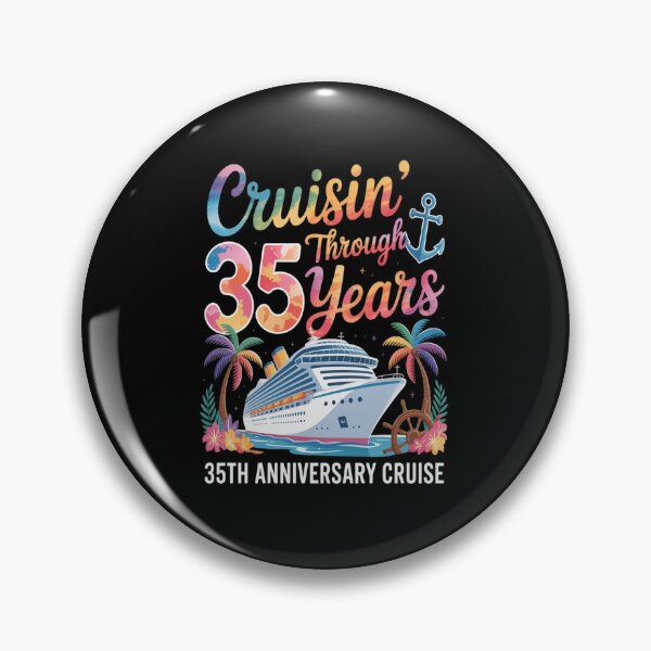 Item preview, Cruisin Through 35 Years 35th Anniversary Cruise Trip Couple designed and sold by Rrettgison.
