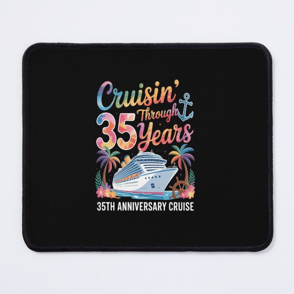 Item preview, Cruisin Through 35 Years 35th Anniversary Cruise Trip Couple designed and sold by Rrettgison.