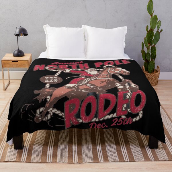 Item preview, Annual North Pole Rodeo Yee Haw Santa Christmas Vintage Style designed and sold by Denenberg Jardel.