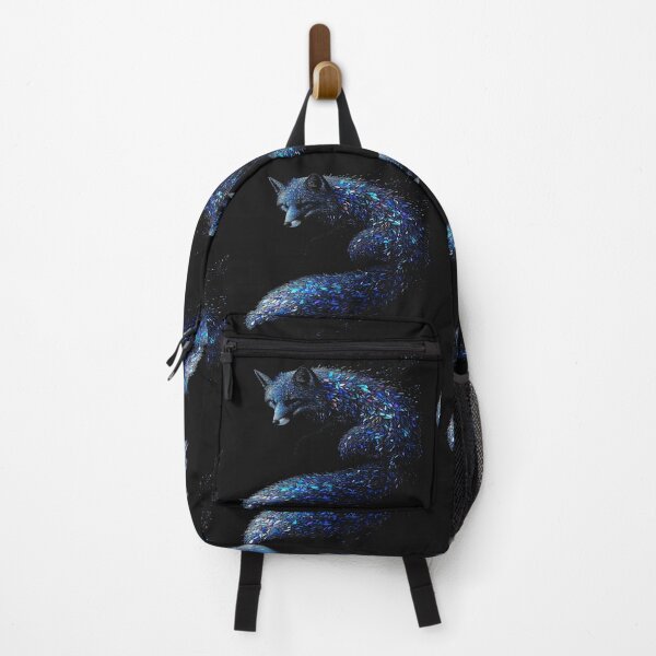 Item preview, Dynamic Splashing Blue and Black Fox Art designed and sold by IvoryArtDesign.