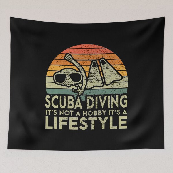 Item preview, Retro Scuba Diving Lifestyle Scuba Diver designed and sold by DeannaAntoin.