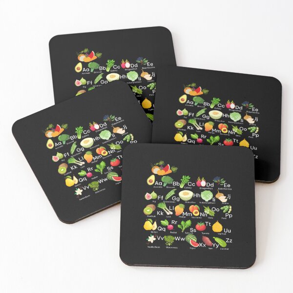 Item preview, Vegetable Alphabet Abc's Fruit Veggie Vegan Gardening designed and sold by LynneMarisa.