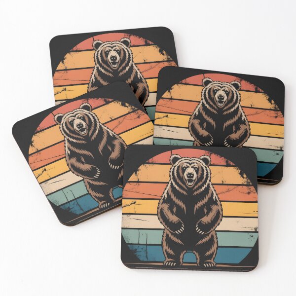 Item preview, Retro Outdoor Bear ,Clasic retro bear -Good Better Best  designed and sold by Viktorio Art Shop.