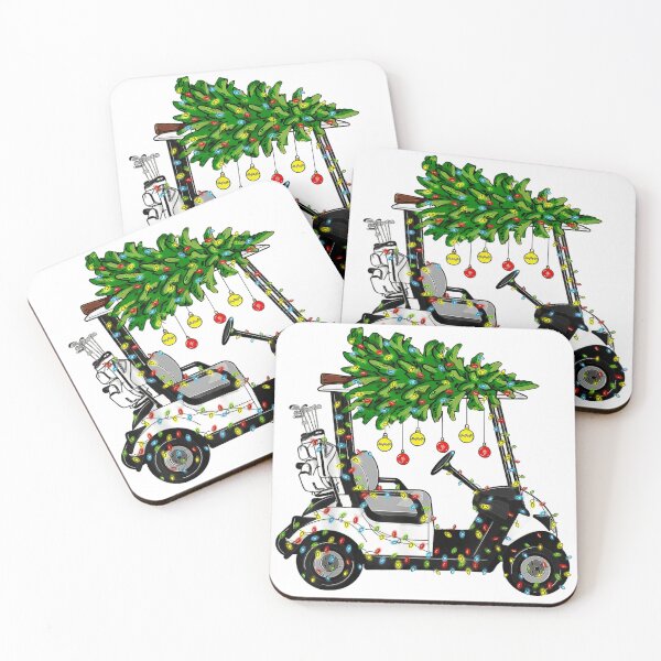Item preview, Christmas Golf Cart With Tree Holiday Lights And Ornaments designed and sold by Denenberg Jardel.
