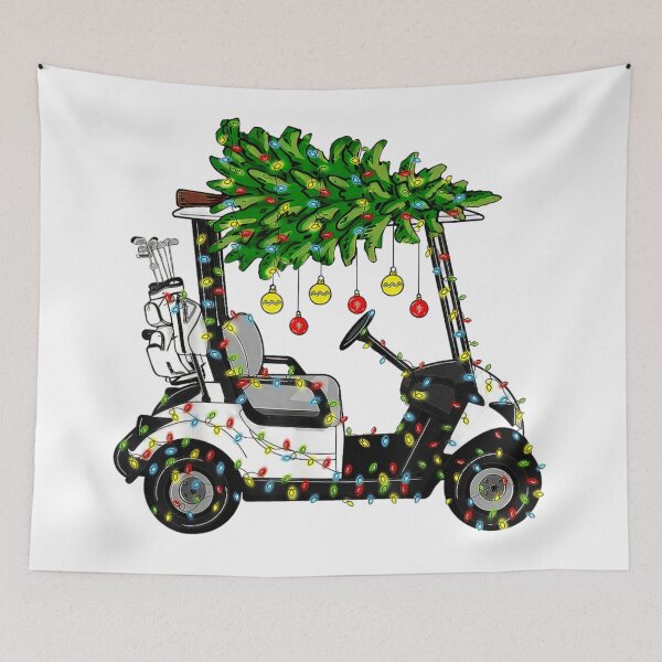 Item preview, Christmas Golf Cart With Tree Holiday Lights And Ornaments designed and sold by Denenberg Jardel.
