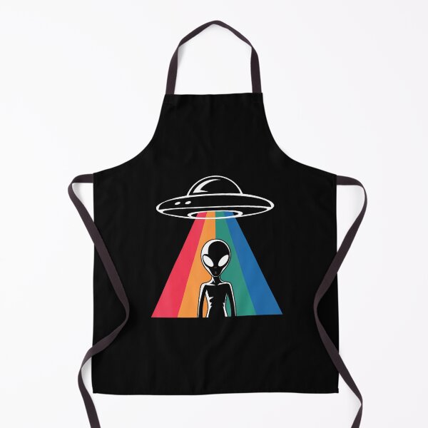 Item preview, Ufo Abduction Alien Retro Rainbow Vibes designed and sold by LynneMarisa.