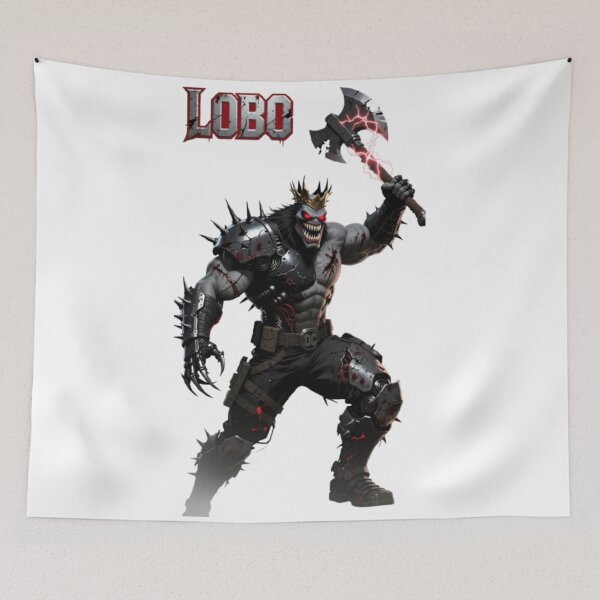 Item preview, Savage Alien Warrior with Lightning Axe – Dark Sci-Fi Art designed and sold by DESIGNONET.