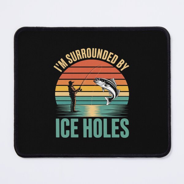 Item preview, Ice Fishing Surrounded by Ice Holes designed and sold by LinlinsDemons.