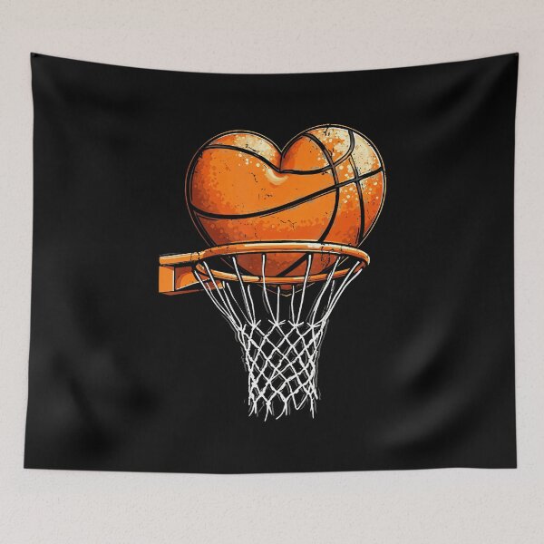 Item preview, Basketball Heart Valentines Day Sports Boys Youth designed and sold by LeanneSandra.