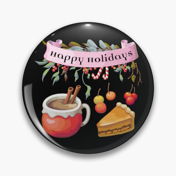 Item preview, Happy Holidays Celebration with Hot Chocolate and Pumpkin Pie designed and sold by cremedecolor.