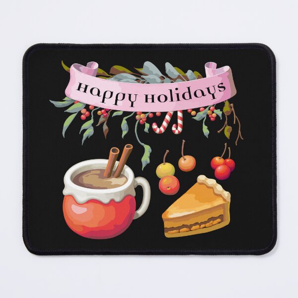 Item preview, Happy Holidays Celebration with Hot Chocolate and Pumpkin Pie designed and sold by cremedecolor.