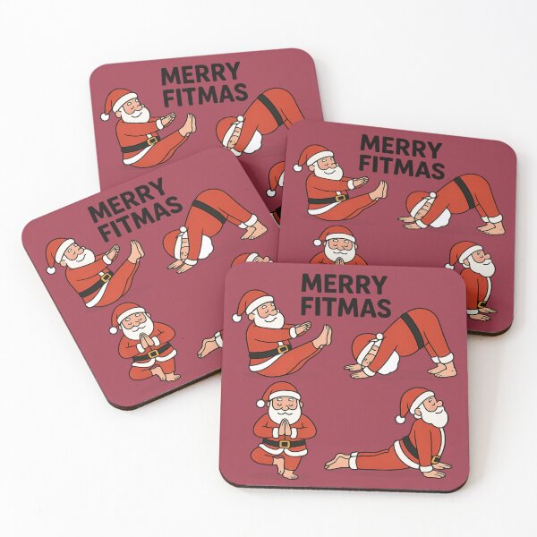 Item preview, Merry Fitmas - Santa Yoga Christmas designed and sold by Prints-by-Olaf.