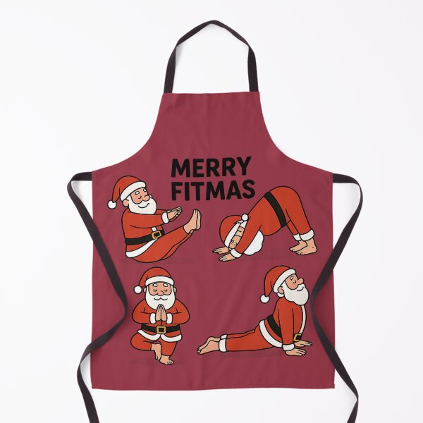 Item preview, Merry Fitmas - Santa Yoga Christmas designed and sold by Prints-by-Olaf.
