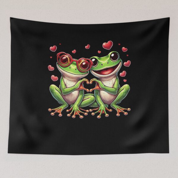 Item preview, Funny Frog Heart Sign Valentine Frog designed and sold by LeanneSandra.