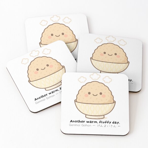Item preview, Genmai-san “Steamy Smiles” design. Cute and descriptive – adds both emotion and character. designed and sold by Yohei-Studio.