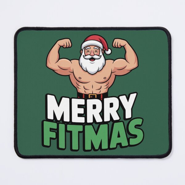 Item preview, Merry Fitmas Muscle Santa designed and sold by Prints-by-Olaf.