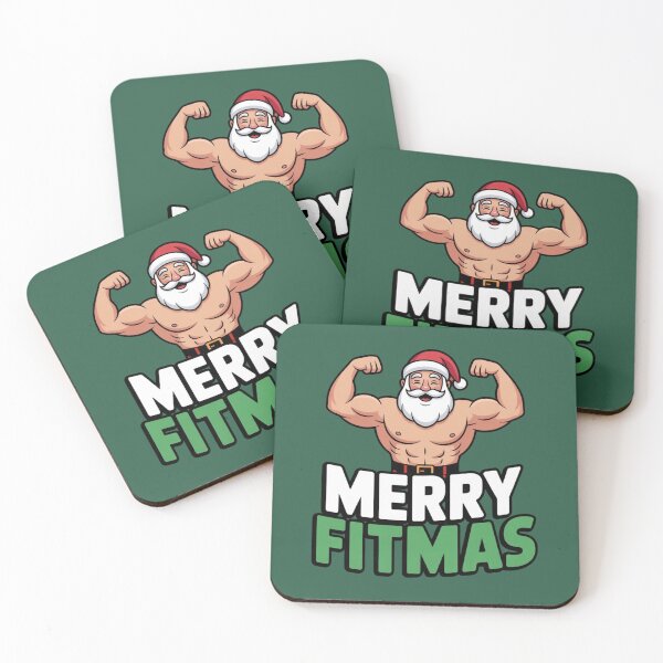 Item preview, Merry Fitmas Muscle Santa designed and sold by Prints-by-Olaf.