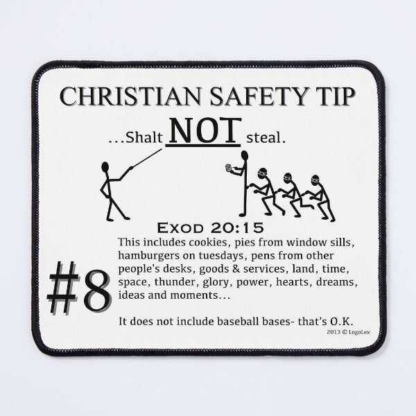 Item preview, Christian Safety Tip #8 : Exod 20:15 designed and sold by LoGoss-Official.