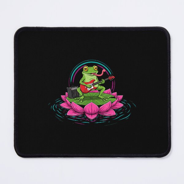 Item preview, Rad Frog Guitarist On Lily Pad Electric Music Enthusiast designed and sold by ElaineEsther.
