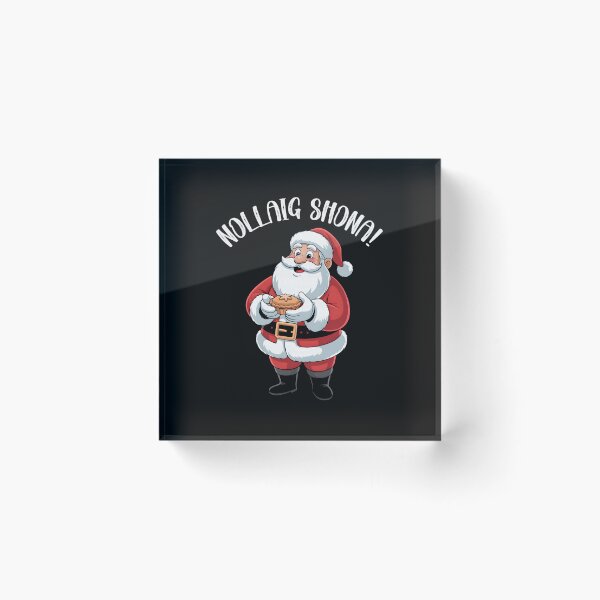 Item preview, Retro Irish Santa Merry Christmas Gaelic Holiday designed and sold by khdmalakarak.