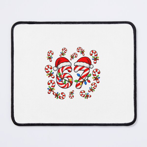 Item preview, Red and White Sixty Seven Candy Cane Christmas designed and sold by khdmalakarak.