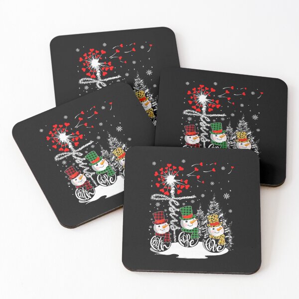 Item preview, Faith Hope Love Snowman Leopard Winter Christmas designed and sold by khdmalakarak.