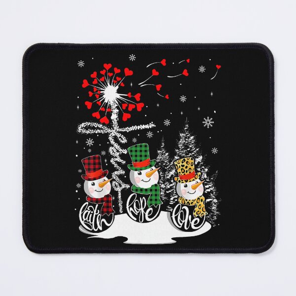 Item preview, Faith Hope Love Snowman Leopard Winter Christmas designed and sold by khdmalakarak.