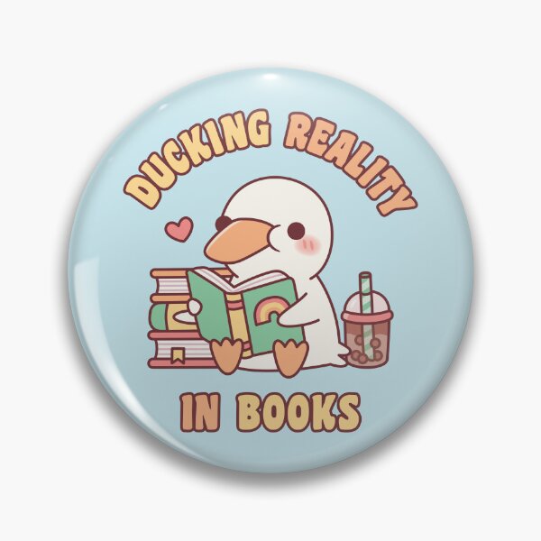 Item preview, Cute Duck Ducking Reality In Books Funny designed and sold by rustydoodle.