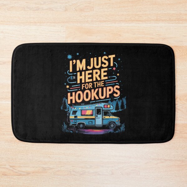 Item preview, Im Just Here For The Hookups Funny Rv Camping Caravan Trip designed and sold by TaraAnnie.