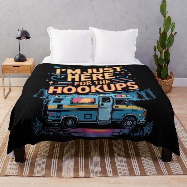 Item preview, Im Just Here For The Hookups Funny Rv Camping Caravan Trip designed and sold by TaraAnnie.
