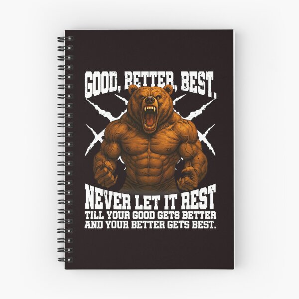 Item preview, Good Better Best Bear Never Let It Rest Motivational designed and sold by ImeldaSparks.