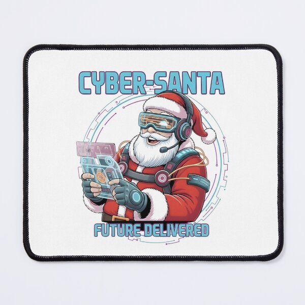 Item preview, Cyber Santa – Futuristic Christmas Illustration designed and sold by SoulenCify.