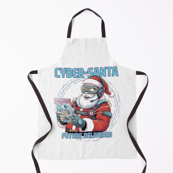 Item preview, Cyber Santa – Futuristic Christmas Illustration designed and sold by SoulenCify.