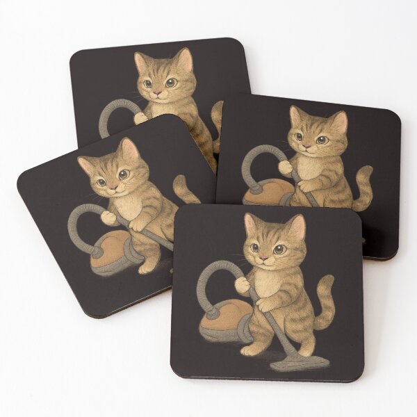Item preview, Whimsical Cat Vacuuming the House designed and sold by Tadeusz1.