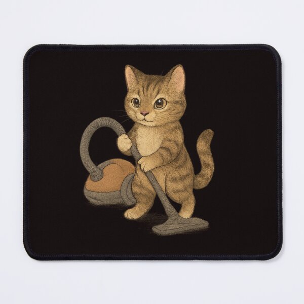 Item preview, Whimsical Cat Vacuuming the House designed and sold by Tadeusz1.